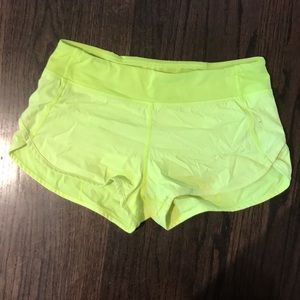 Ivivva Speed it Up Short in Neon Yellow